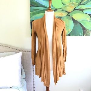 Dreamer mustard open cardigan